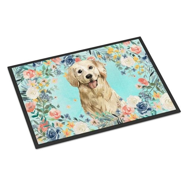 Carolines Treasures CK3425MAT 18 x 27 in. Golden Retriever Indoor or Outdoor Mat CK3425MAT - main